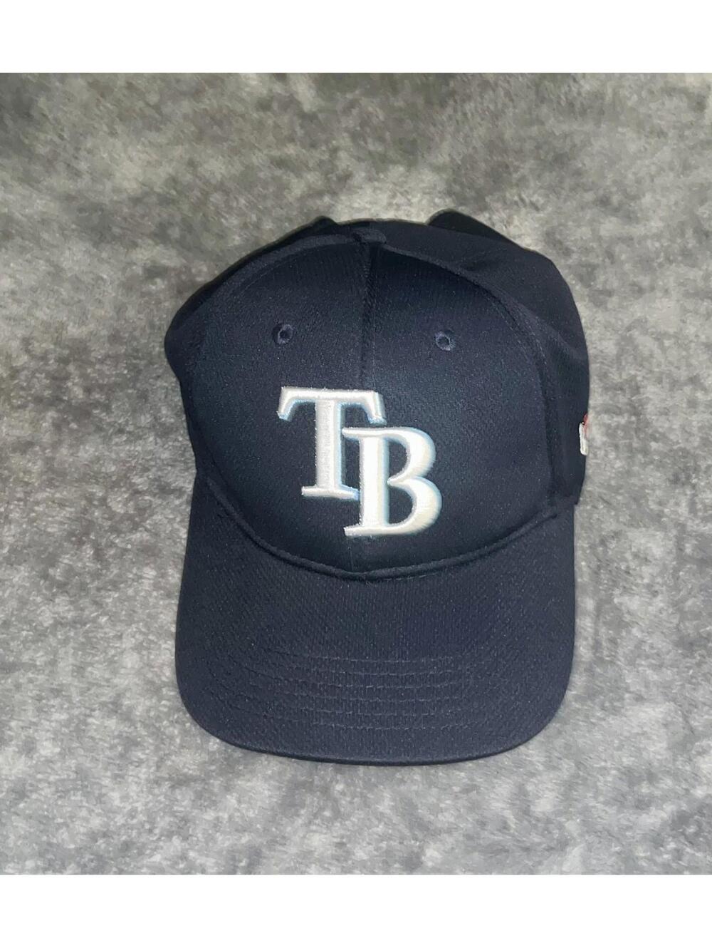 Tampa Bay Rays Baseball Hat Navy Blue Strapback Embroidered TB Logo MLB